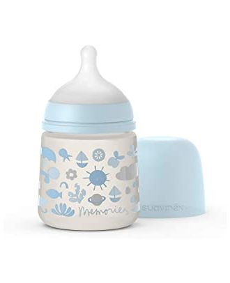 SUAVINEX BIBERON FISIOLOGICO MEMORIES AZUL 150ML