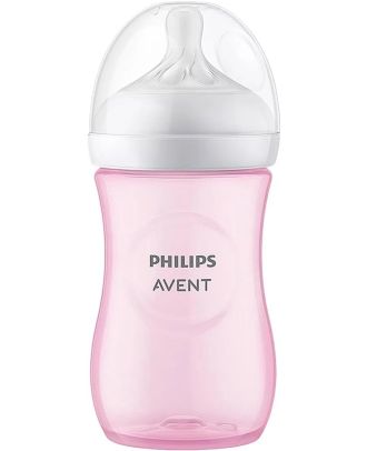 AVENT BIBERON RESPUESTA NATURAL ROSA 260ML