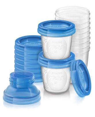 AVENT10 VASOS REUTILIZABLES PARA ALMACENAMIENTO DE LA LECHE MATERNA 180ML
