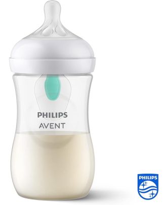 AVENT BIBERON RESPUESTA NATURAL CON VALVULA TRANSLUCIDO 260ML