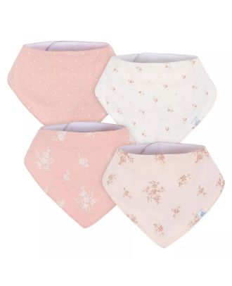 JUST BORN SET 4 BANDANAS FLORES