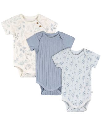 JUST BORN SET 3 BODIES AZUL 6-9M