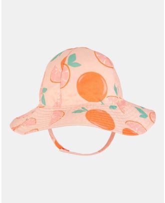 CARTERS SOMBRERO CON PROTECCION UV NARANJA 12-24M