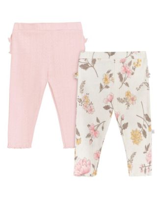 JUST BORN SET 02 PANTALONES VINTAGE ROSA-0-3M