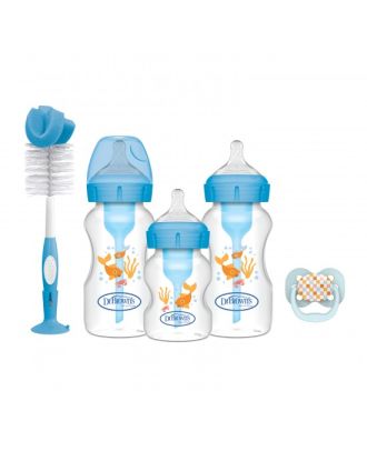 DR. BROWN´S SET 03 BIBERONES OPTION BOCA ANCHA AZUL