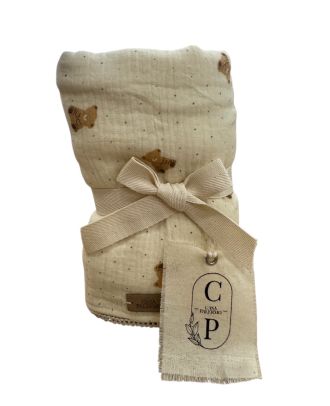 CASA PALERMO MANTA DOBLE MUSELINA OSO