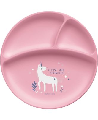 STEPHEN JOSEPH PLATO DE SILICONA CON VENTOSA UNICORNIO