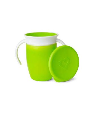 MUNCHKIN VASO 360 CON TAPA VERDE 6M +